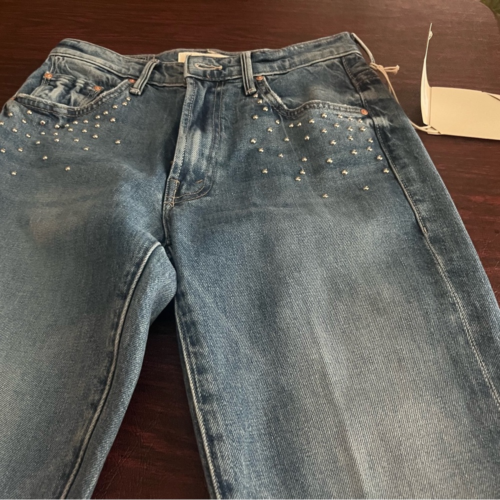 Mother The Inside Flood Metal Denim - Picture 5 of 5